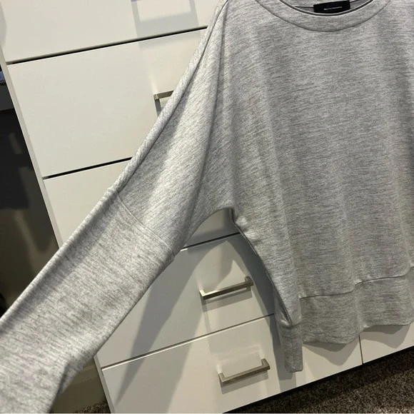 White House Black Market Gray Tunic Top - Picture 6 of 11